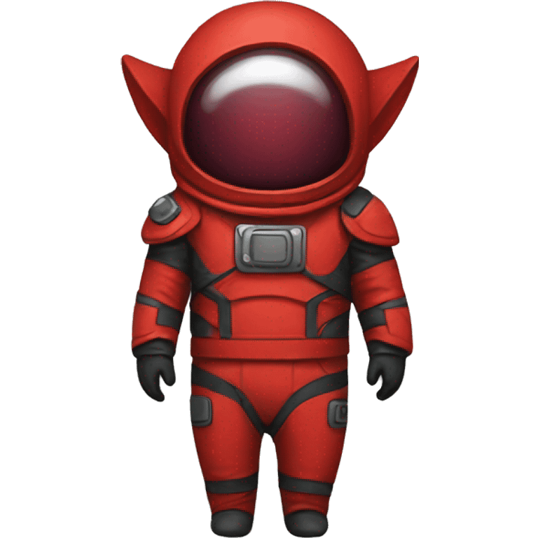 red spacial costume emoji