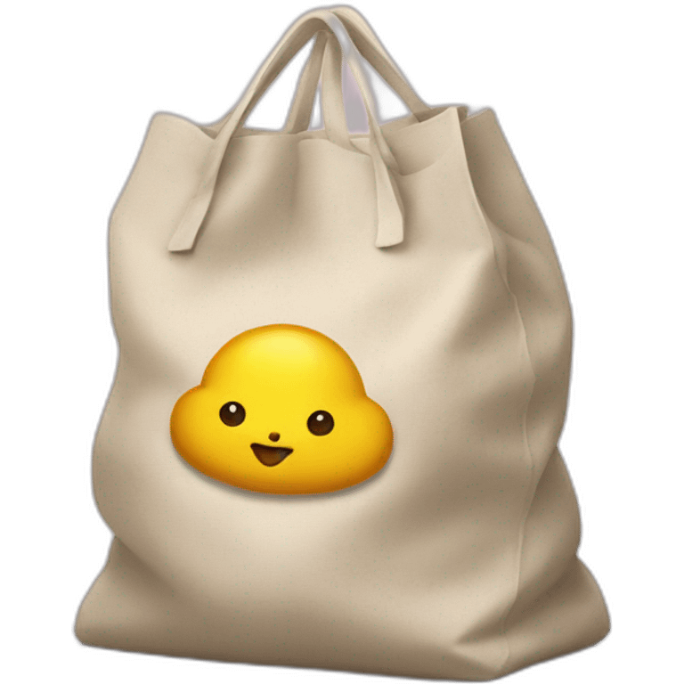 Maltipu peeps on bag emoji