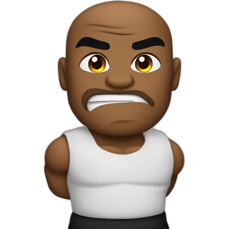 Mike Tyson fighting emoji