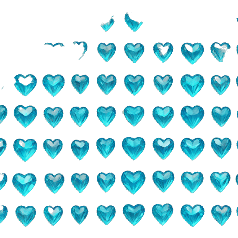 blue diamond heart emoji