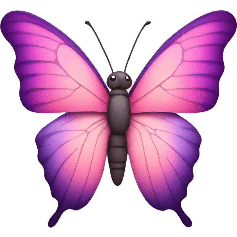 butterfly with purple and pink wings emoji