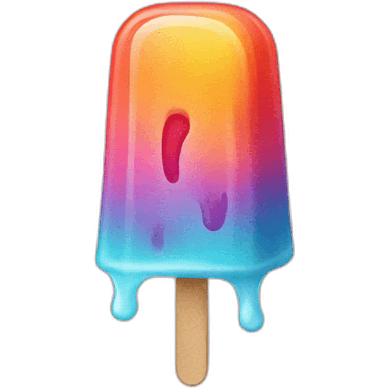 Melting popsicle emoji