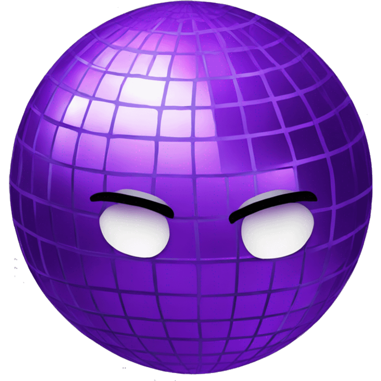 Purple disco ball emoji