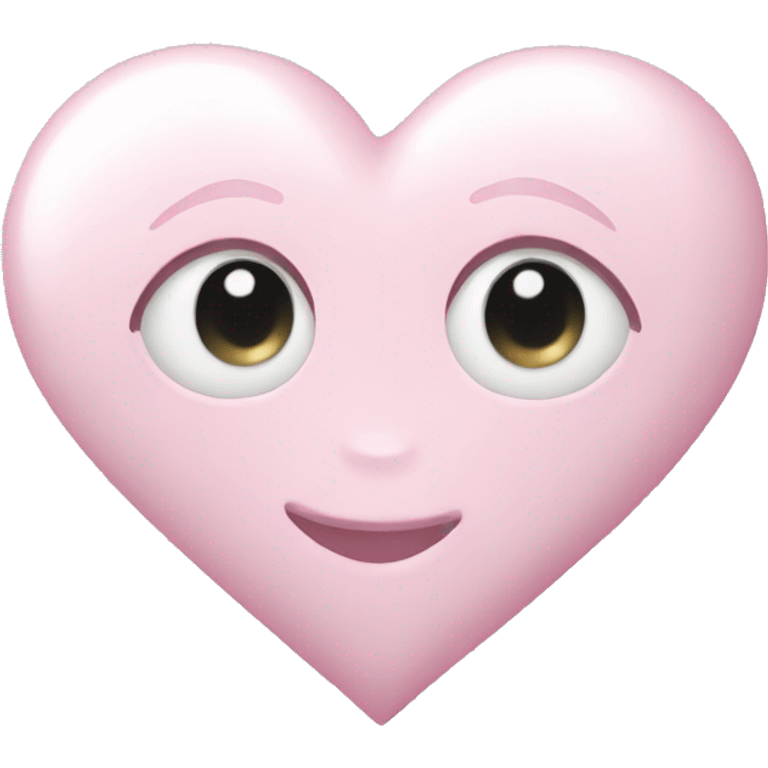 pearl light pink heart emoji