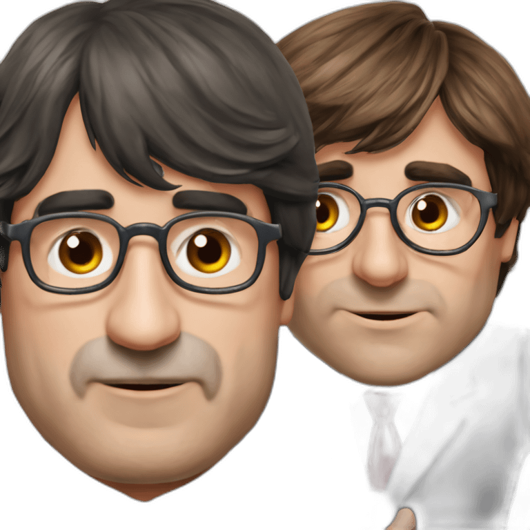 Sánchez president besando a Carles puigdemont emoji