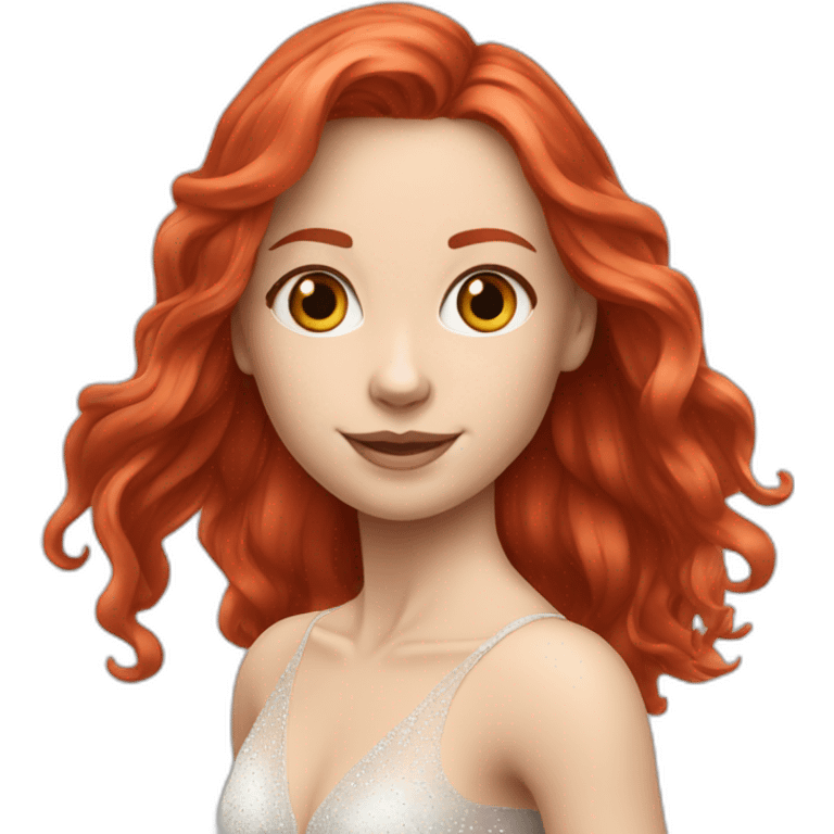 Alexandra trusova figure skater long red hair emoji