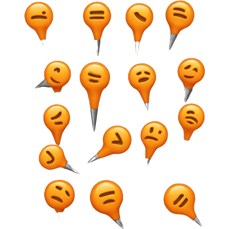 localisation pushpin orange emoji