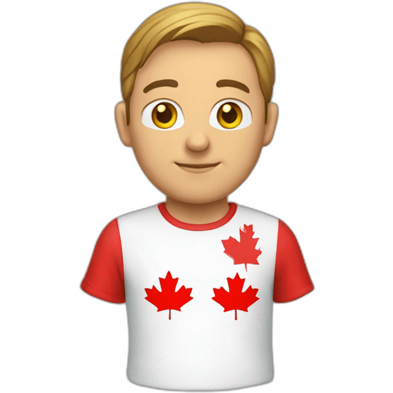 Un heavy con camiseta de Canadá emoji