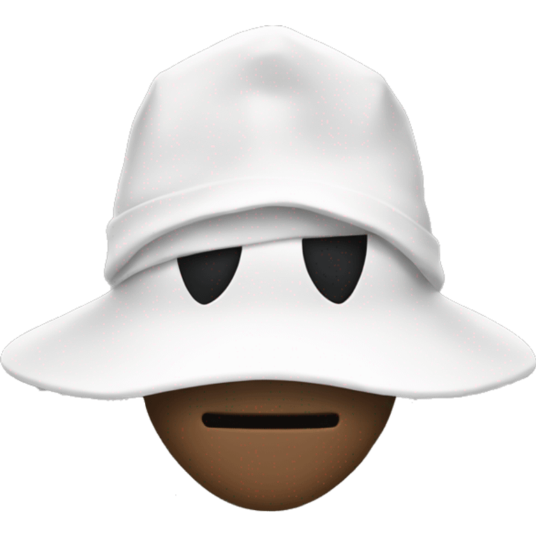 hacker with white hat emoji