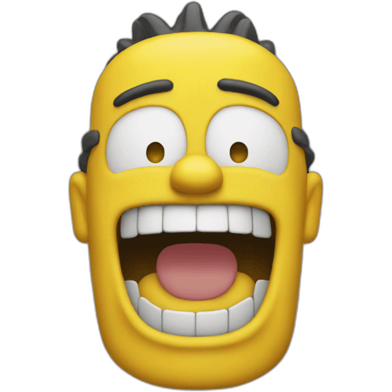 Bart simspon laughing emoji