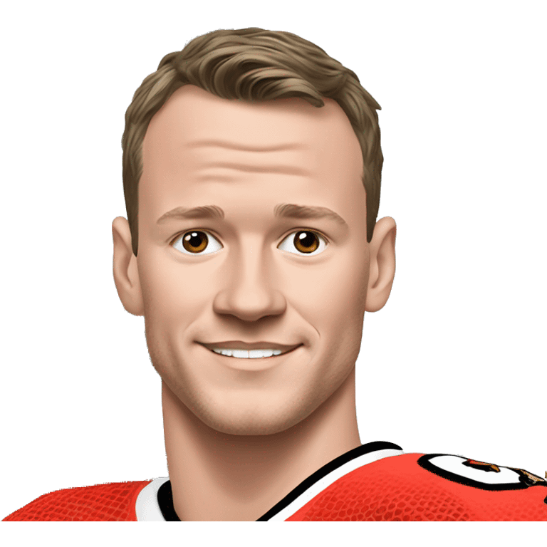 Jonathan Toews in front of the Eiffel Tower  emoji