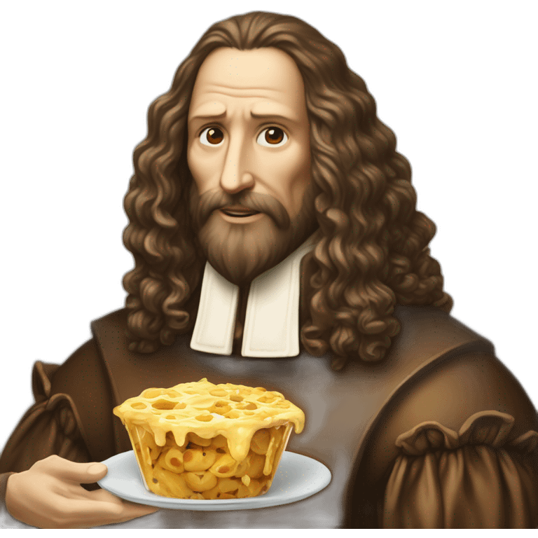 Léonard de Vinci qui mange une glace emoji