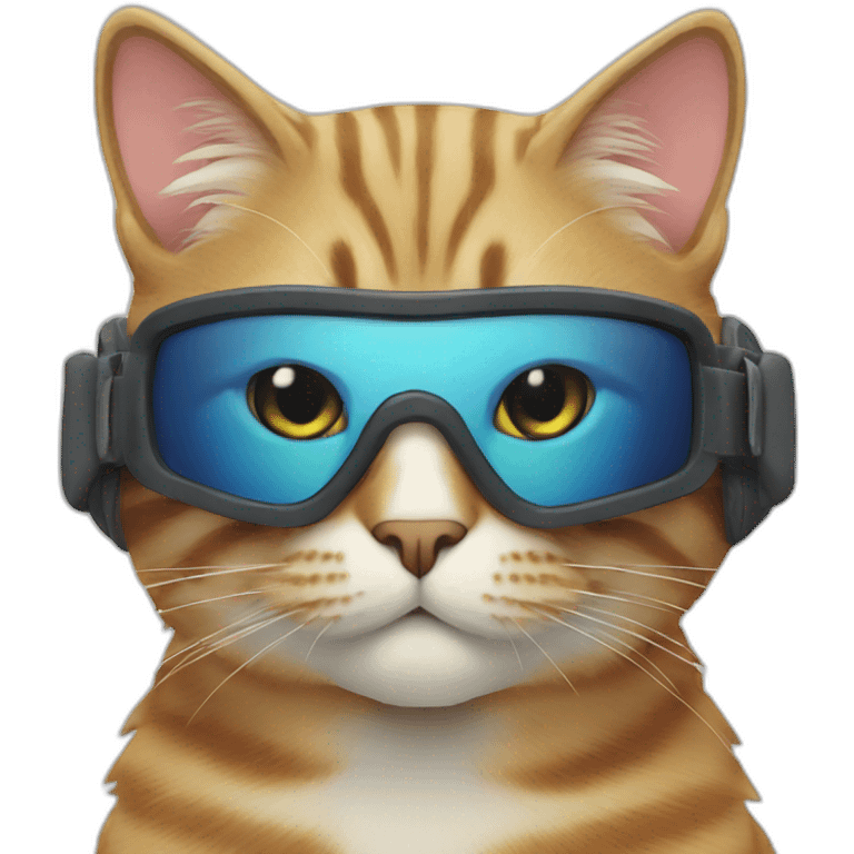 Cat skiing  emoji