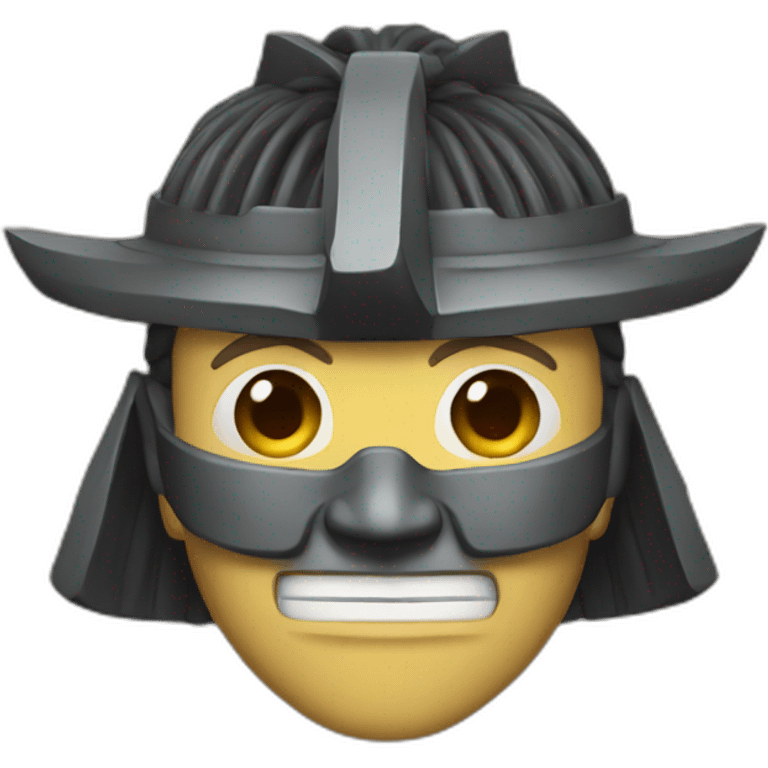 samurai head emoji