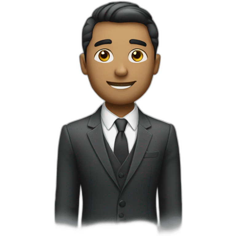 create a professional man looking well dressed emoji