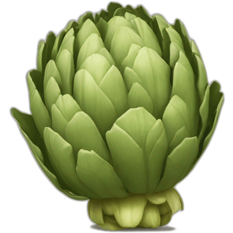 an artichoke that tans At sun emoji