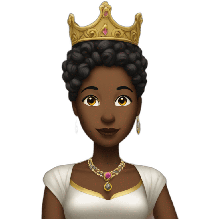 black queen in her palace emoji