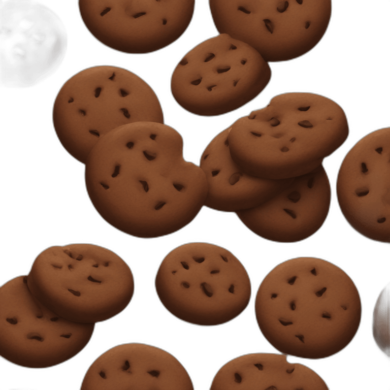 chocolate cookie emoji