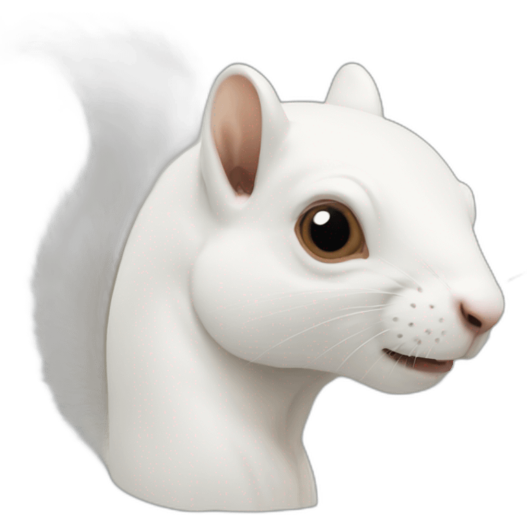 albino squirrel head emoji