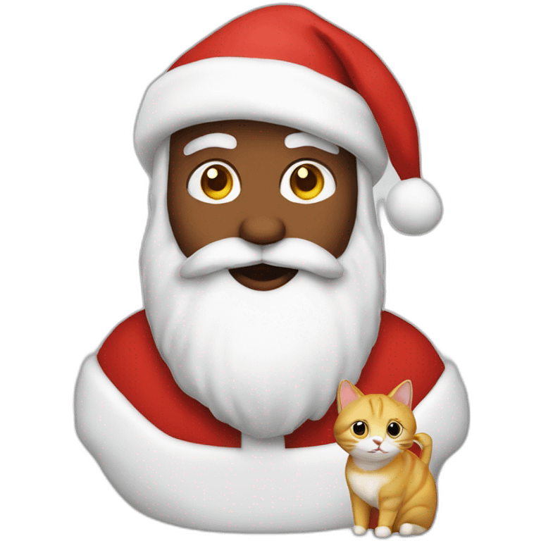 sant claus With a cat emoji