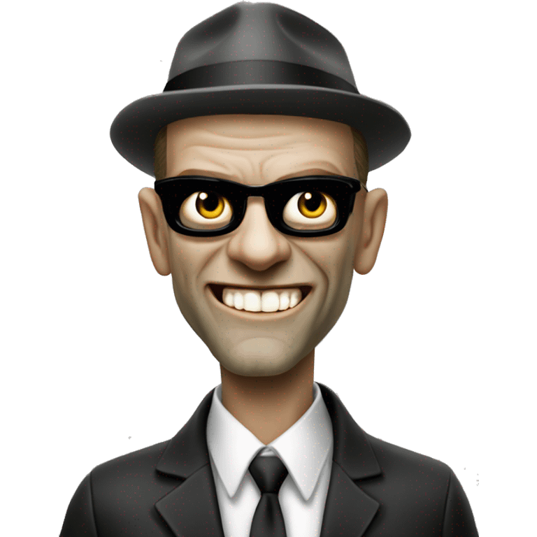 Agent Smith photo realistic troll smile emoji