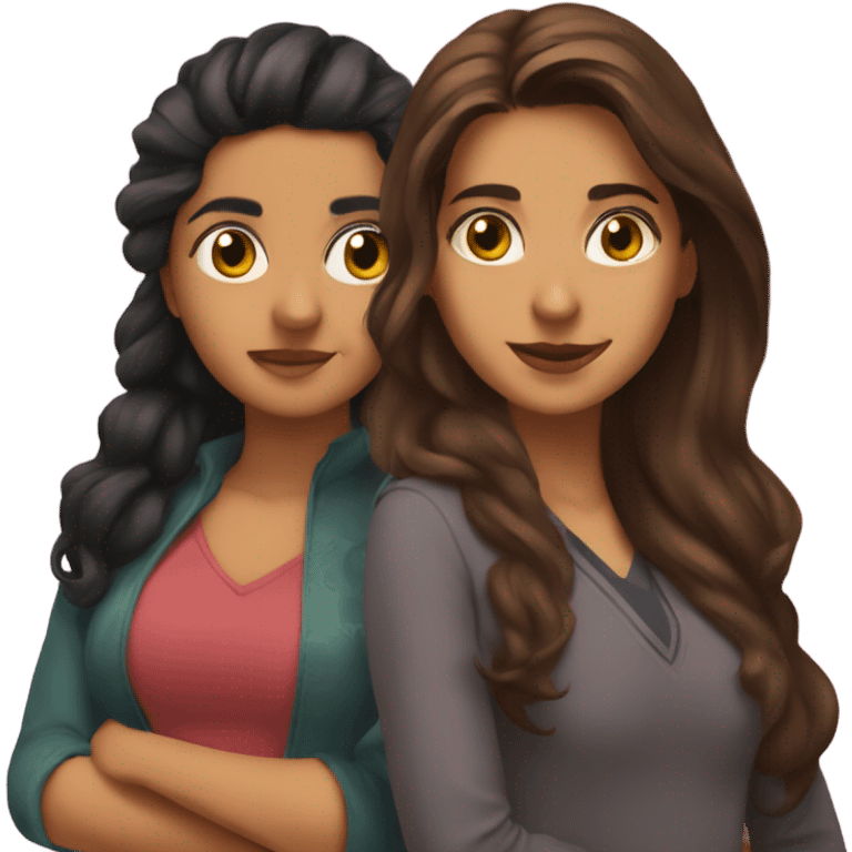 Sonia and veena and Kavita  emoji