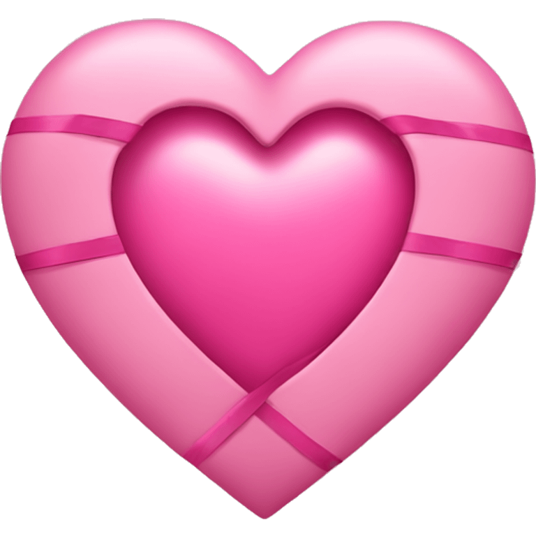 pink heart with small ribbon emoji