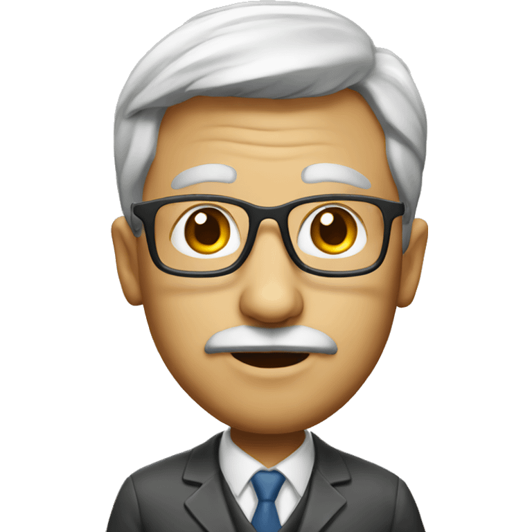 big head professor emoji