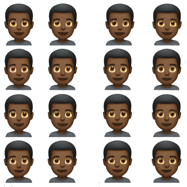 Black male emoji