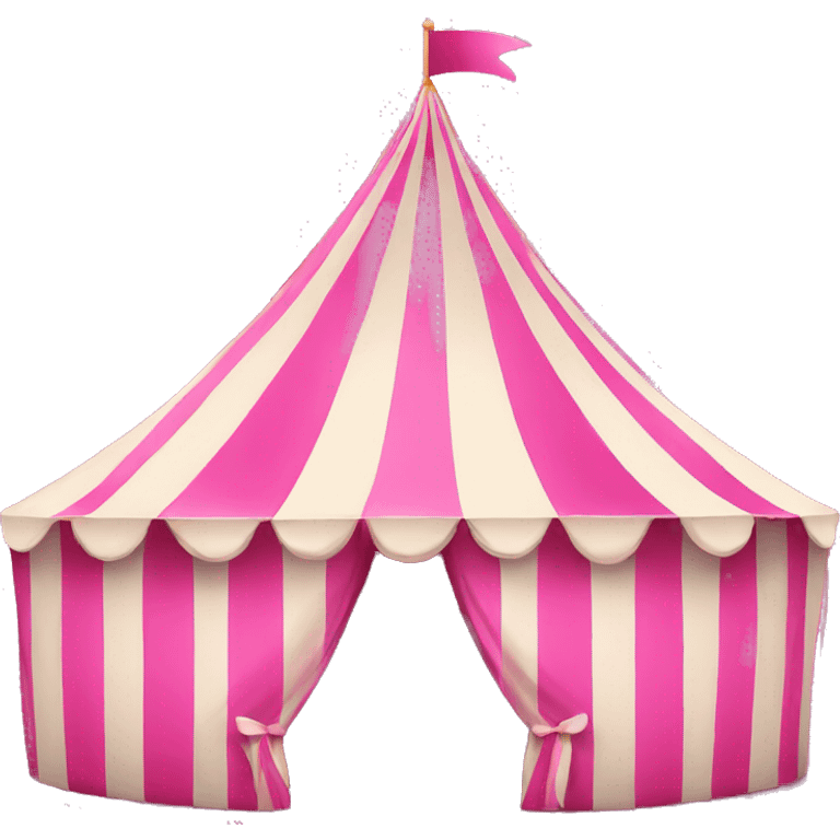 pink carnival tent emoji