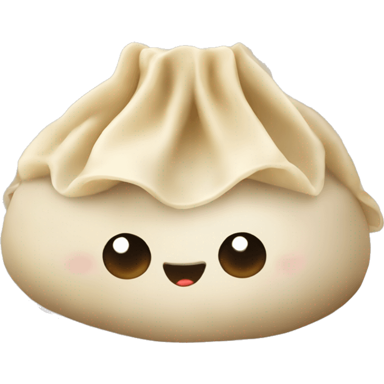 dumpling with lov emoji