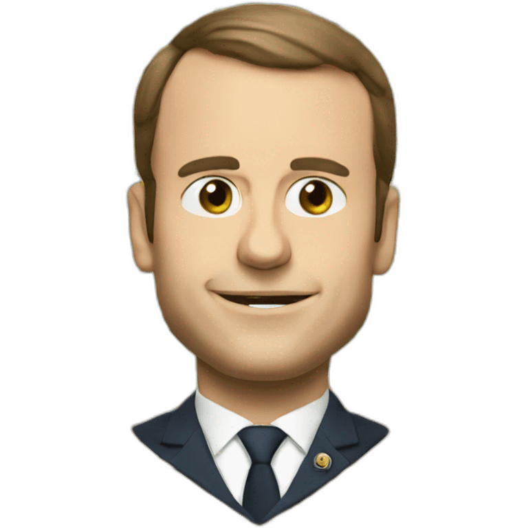 Macron qui mange emoji