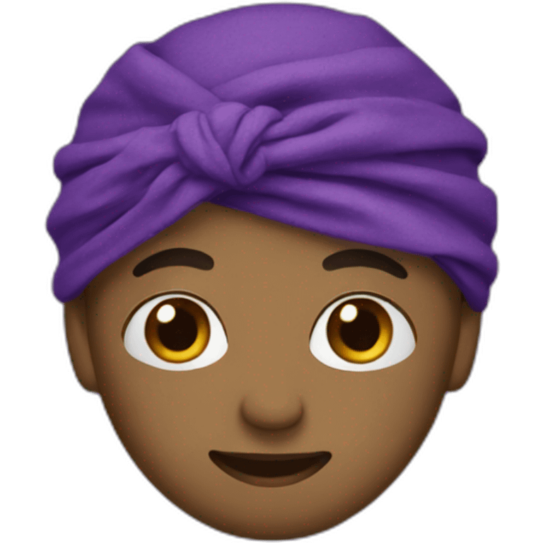 Purple bandanna emoji