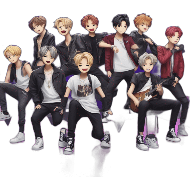 Stray kids in a stage  emoji