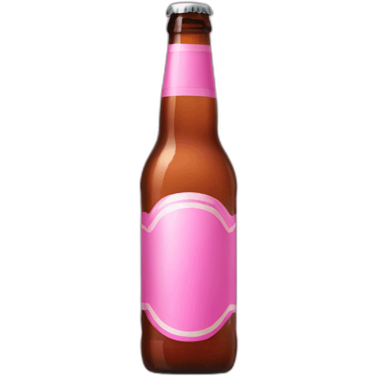 Pink Bottle beer emoji