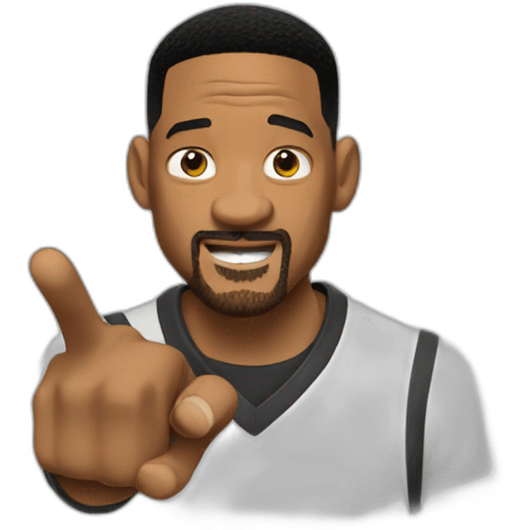 will smith pointing left emoji