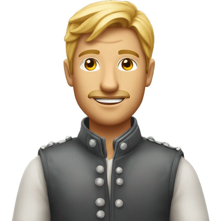 Ein Mann, der im Weltall auf dem Pferd reitet emoji