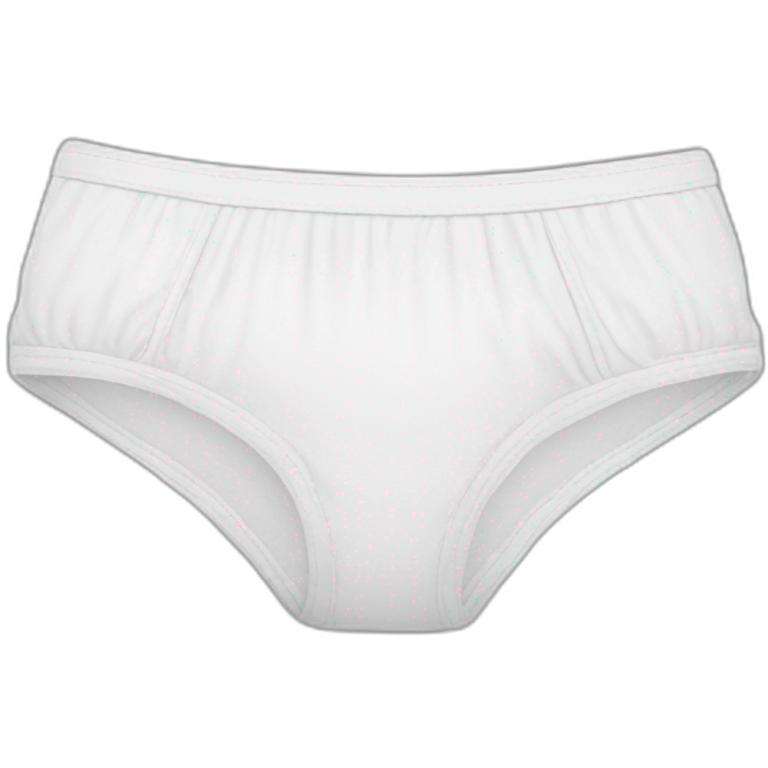 Micro white knickers emoji