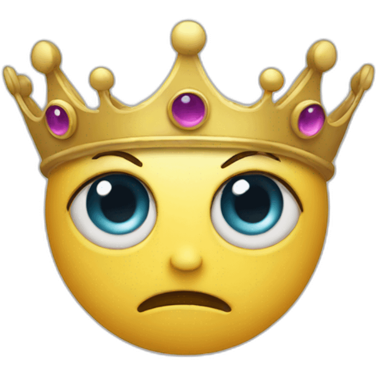 Eyed crown emoji