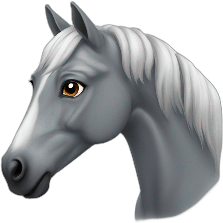 Grey horse emoji