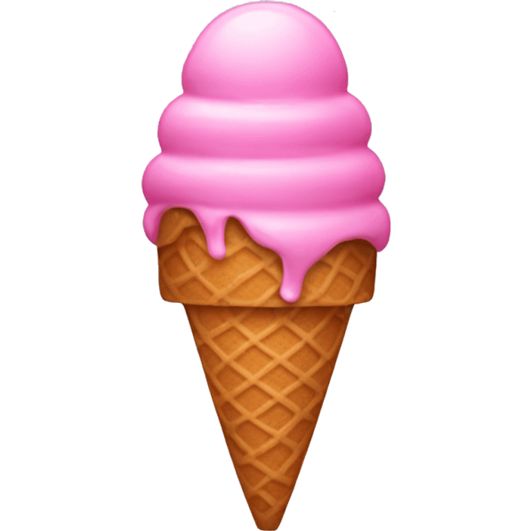 Pink ice cream  emoji