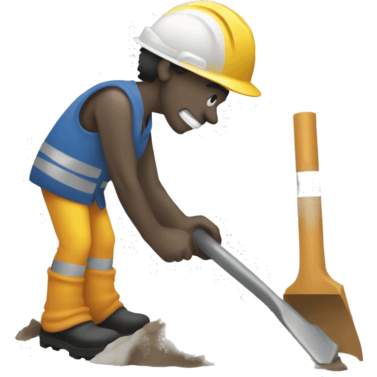 construction work shove emoji