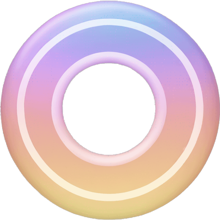 Pastel gradient Saturn large rings emoji