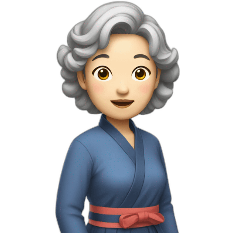 Korean auntie emoji