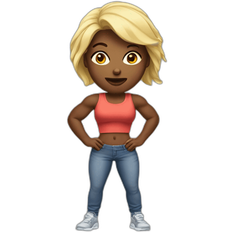 jacked woman emoji