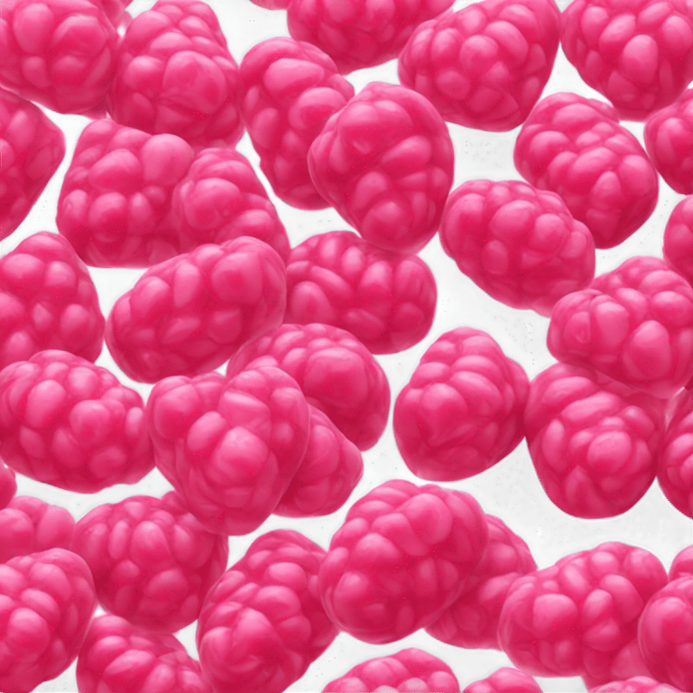 shiny raspberry candy emoji