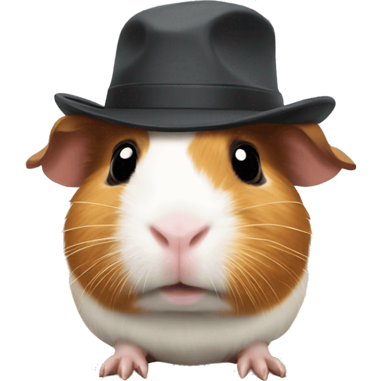 Guinea pig wearing a hat emoji