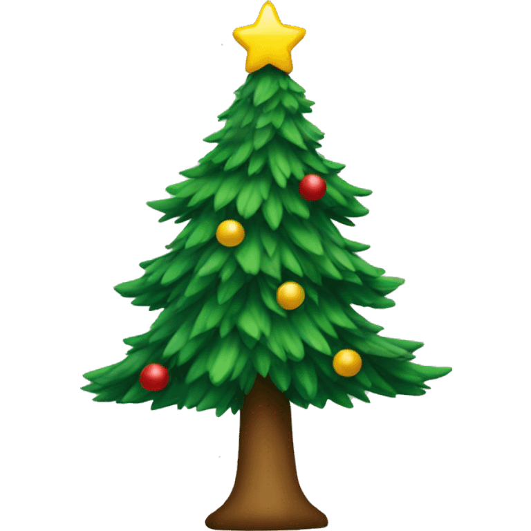 A Christmas tree emoji