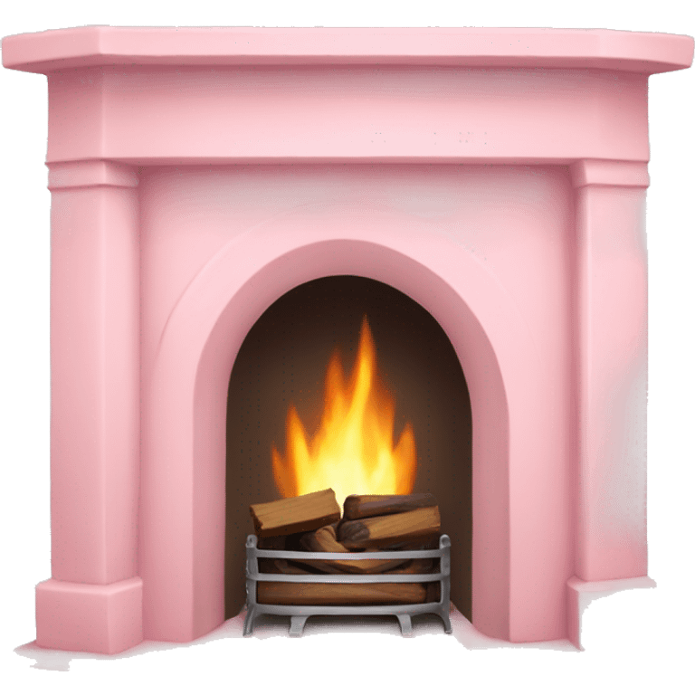 Light pink fireplace emoji