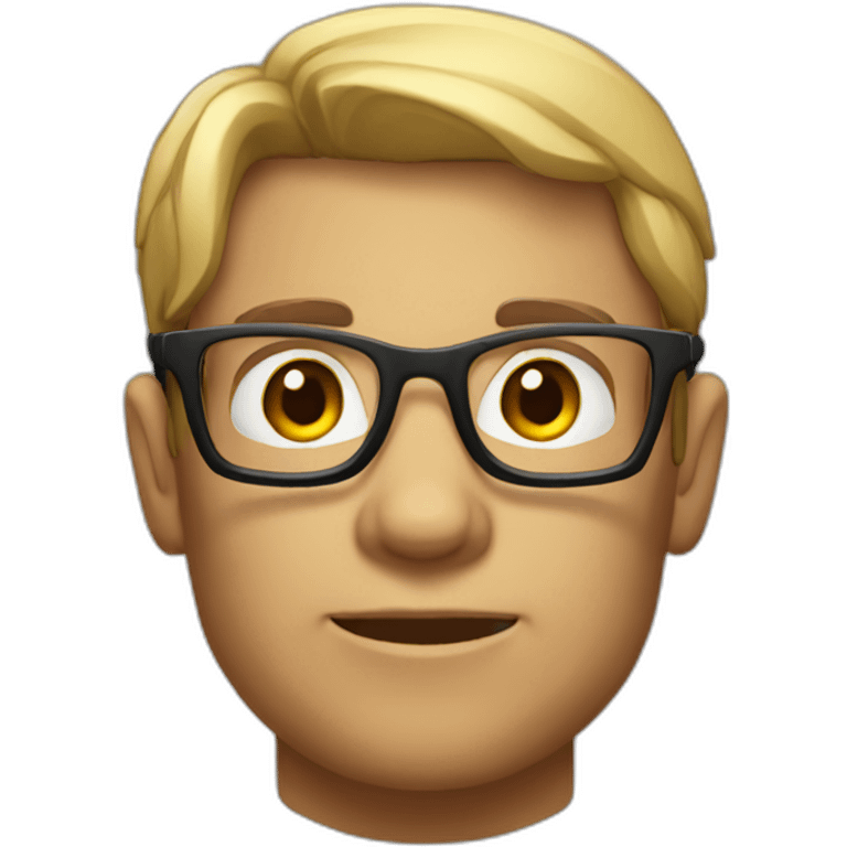 Buff-developer-with-glasses emoji